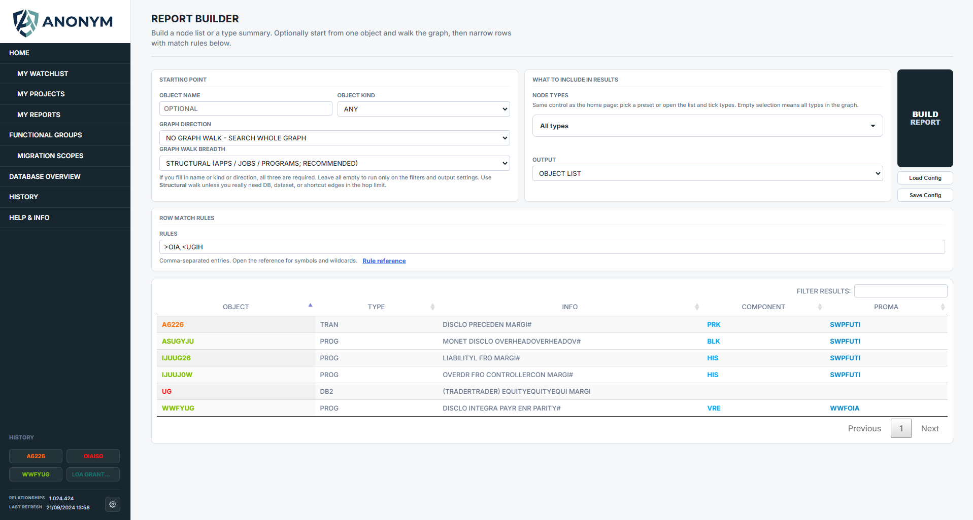 Report builder